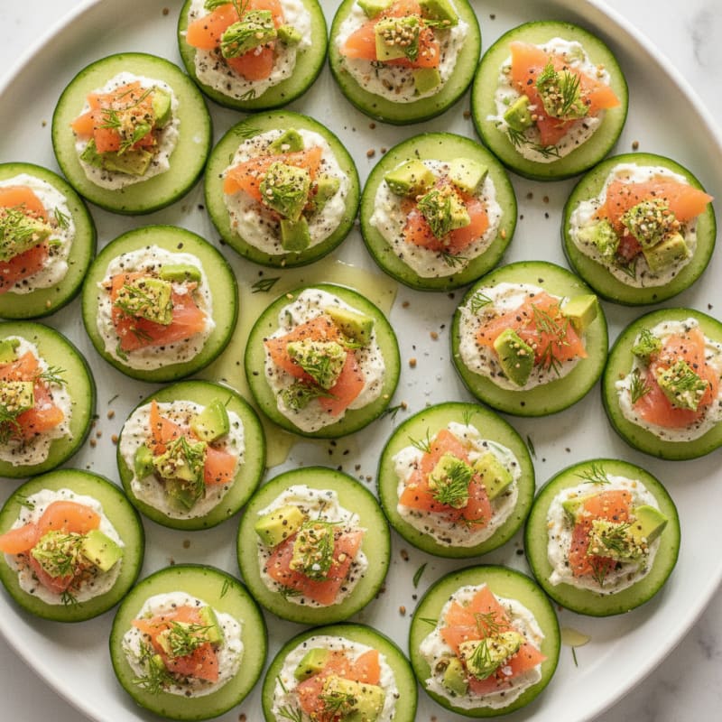 Cucumber Bites with Dill Cream Cheese