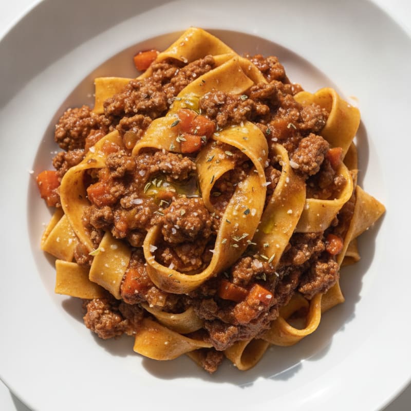 Classic Beef Bolognese with Pappardelle