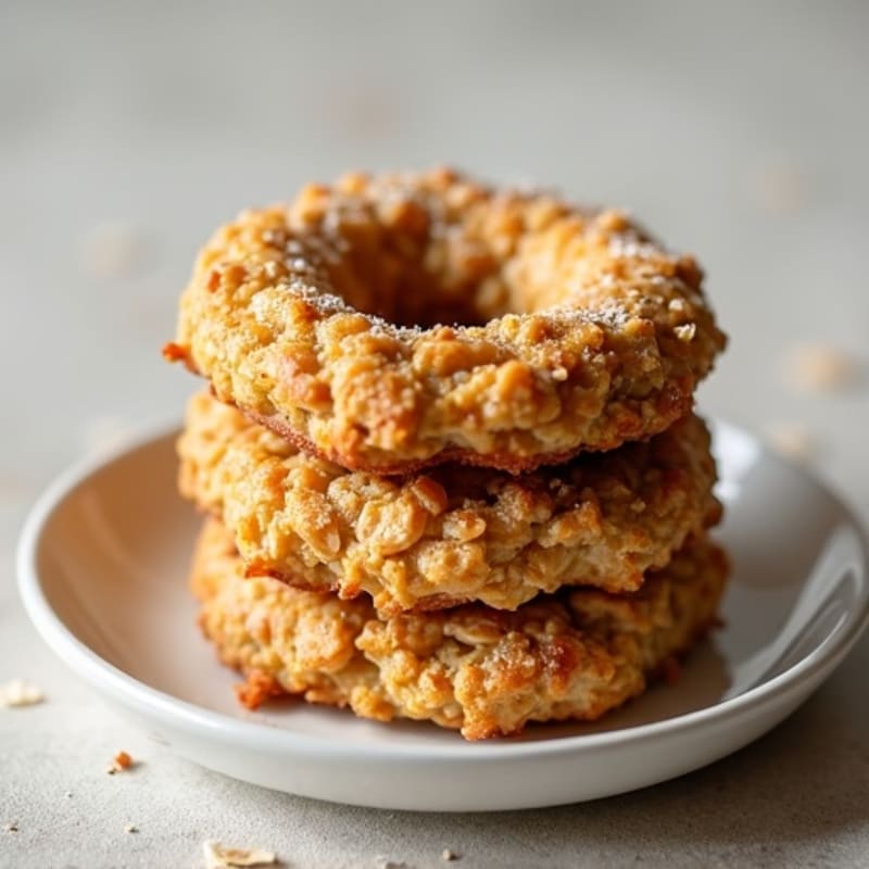 Protein-Packed Maple Almond Baked Oat Rings