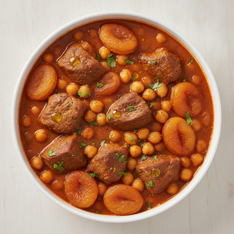 Spiced Lamb Tagine with Apricots
