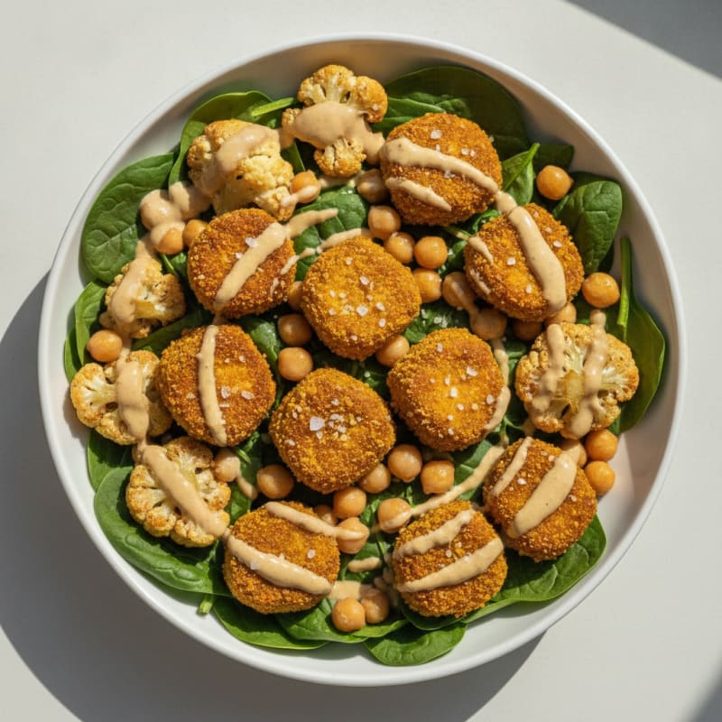 Roasted Vegetable Buddha Bowl with Tahini