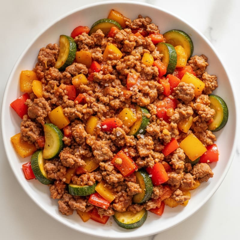 Ground Beef and Vegetable Skillet