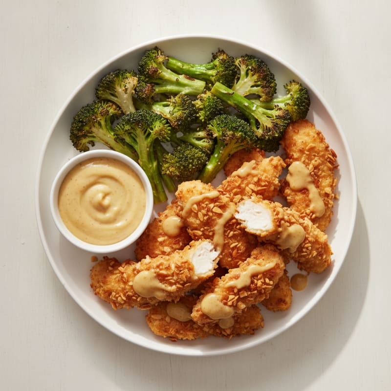 Baked Chicken Tenders with Honey Mustard