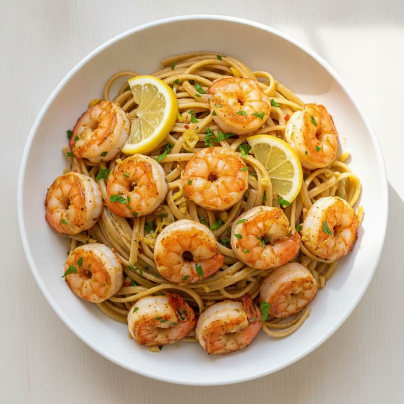 Speedy Shrimp Scampi with Linguine