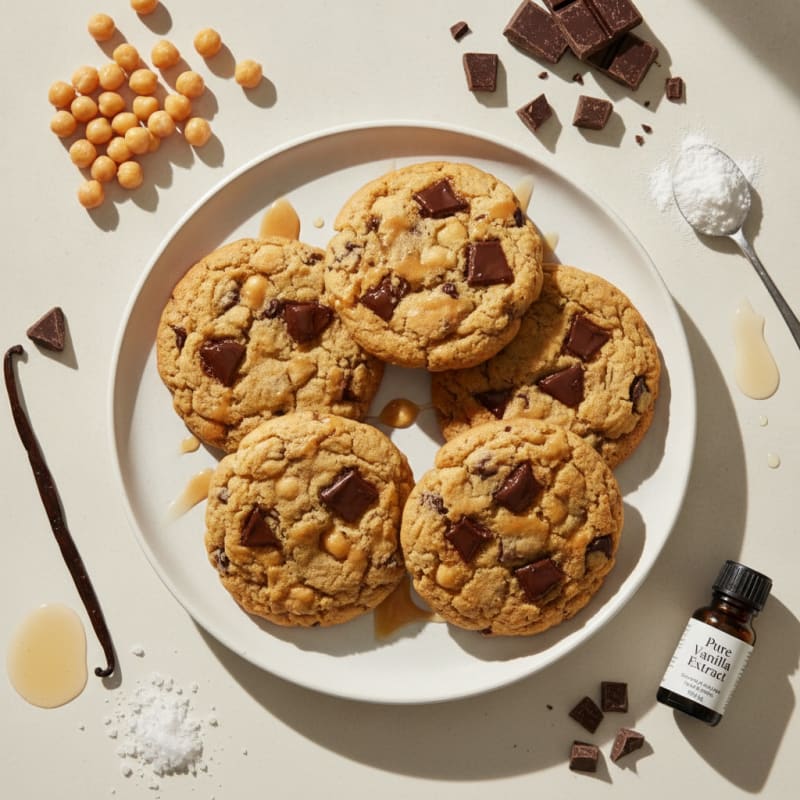 Chickpea Chocolate Chip Protein Cookies