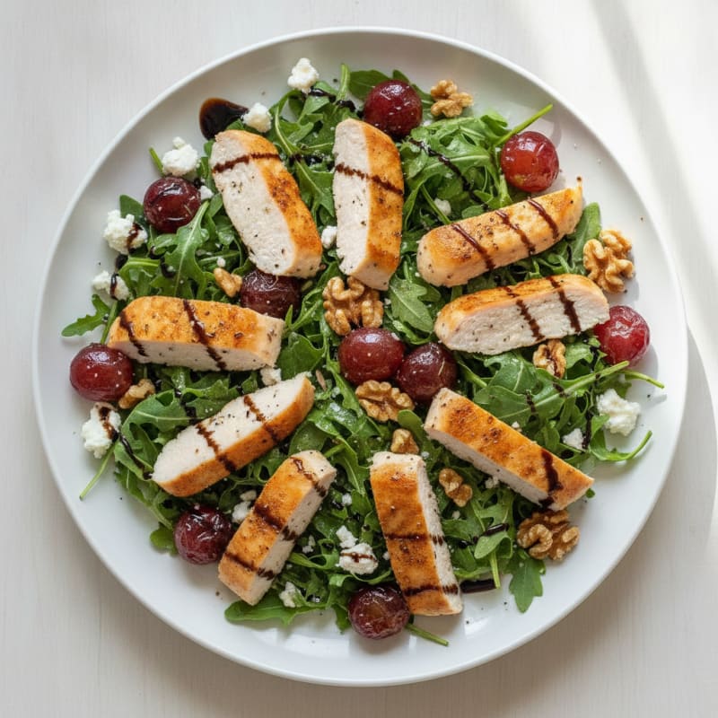 Roasted Grape and Feta Salad