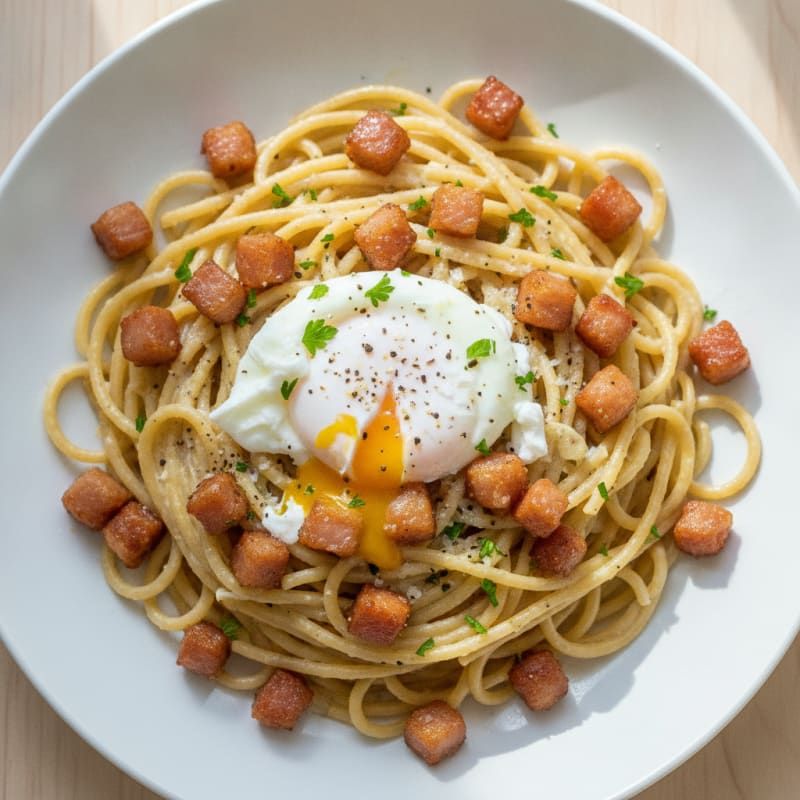 Classic Carbonara with Pancetta and Egg