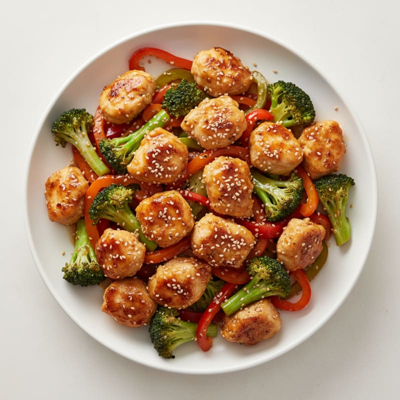 Crispy Honey-Garlic Chicken Stir-Fry