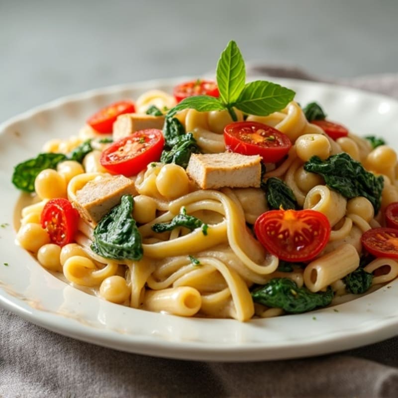 Creamy Sun-Dried Tomato and Spinach Penne