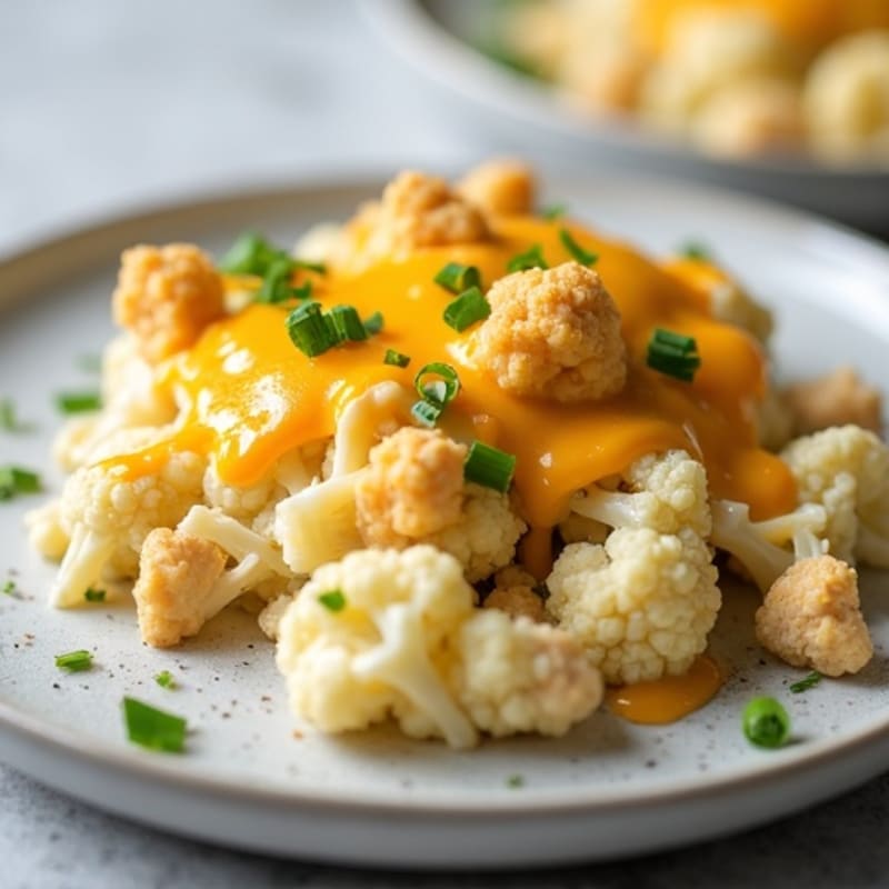 Creamy Cheesy Chicken and Cauliflower Bake