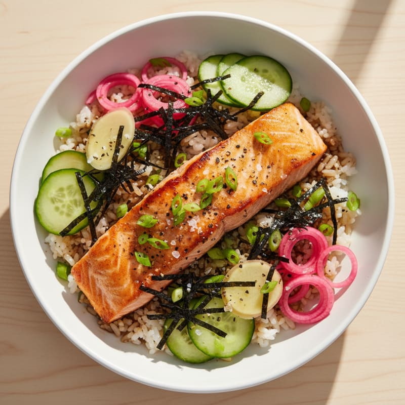 Salmon Sushi Rice Bowl