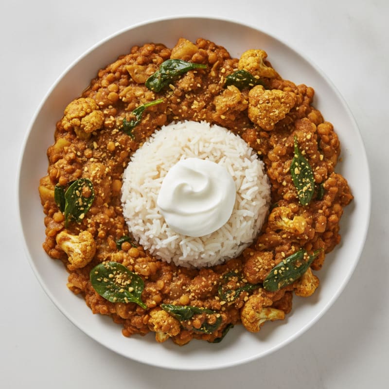 Lentil and Vegetable Curry with Basmati