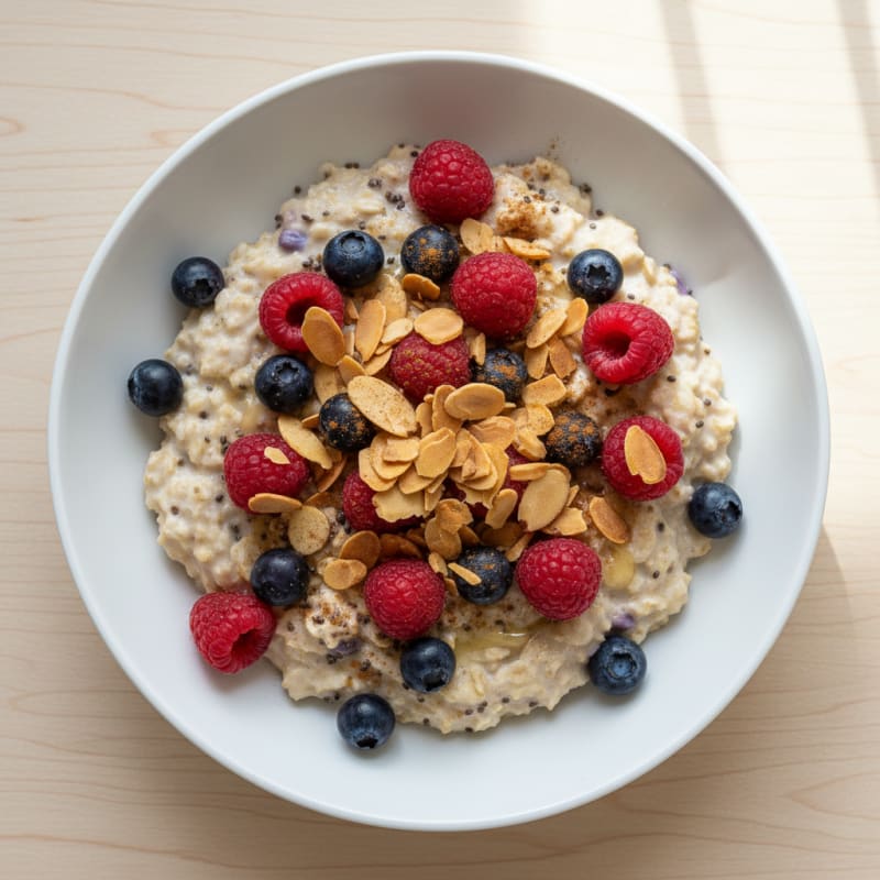 Berry-Almond Overnight Oats