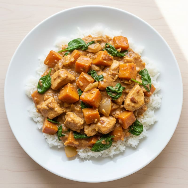 Chicken Peanut Stew with Rice