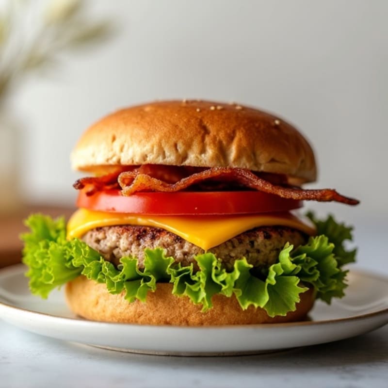 Lean Turkey-Bacon Protein Burger