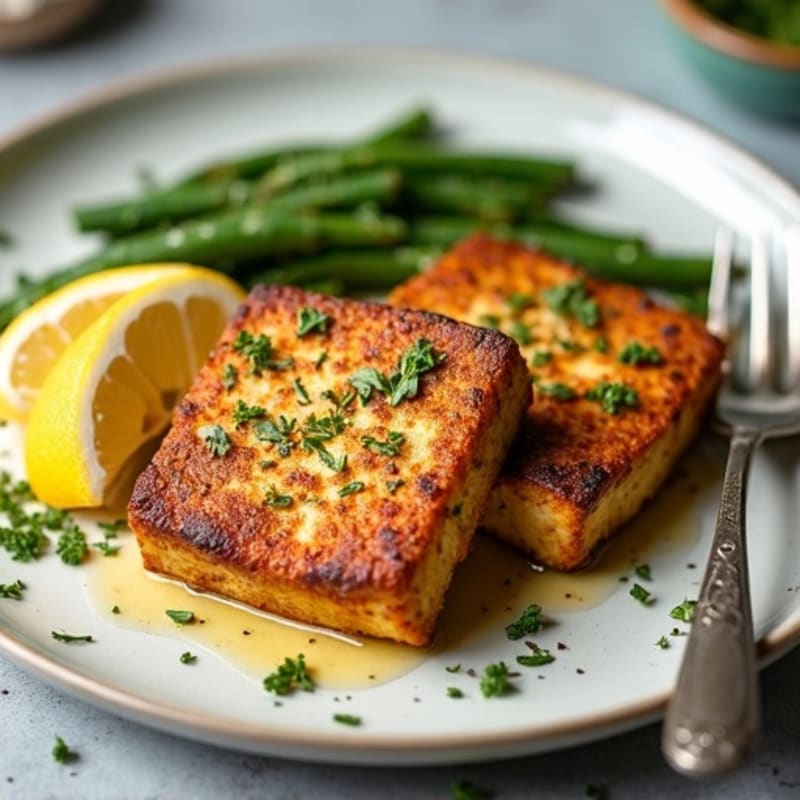 Herb-Crusted Pan-Seared Tofu Steaks