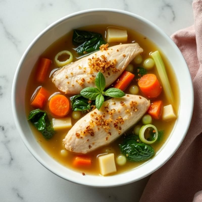 Nourishing Chicken and Vegetable Acini de Pepe Soup