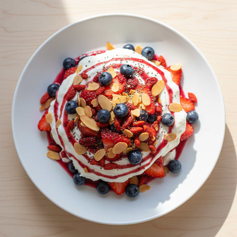 Creamy Greek Yogurt Protein Parfait with Berries