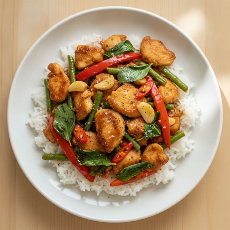 Thai Basil Chicken Stir-Fry