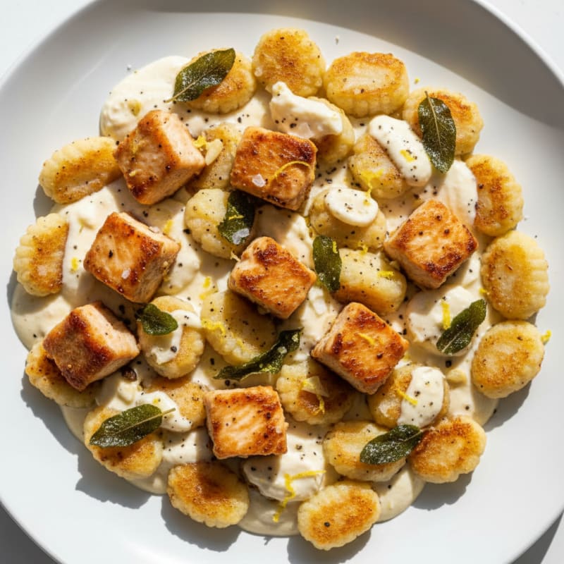 Creamy Lemon Ricotta Gnocchi with Sage