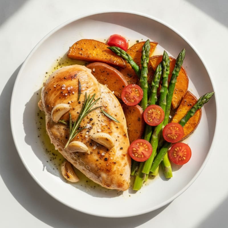 Garlic Herb Roasted Chicken Breast