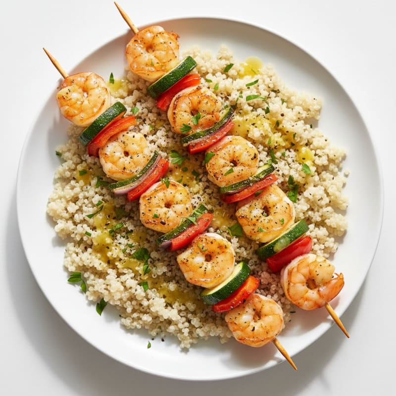 Lemon-Herb Grilled Shrimp Skewers