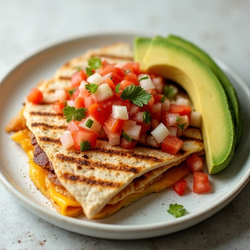 Grilled Chicken Quesadilla with Pico de Gallo