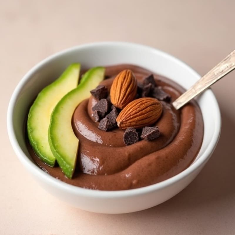 Creamy Chocolate Protein Pudding with Toasted Almonds