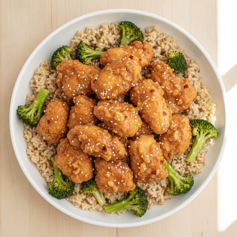 Sweet and Tangy General Tso's Chicken