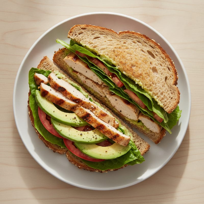 Grilled Chicken and Avocado Sandwich