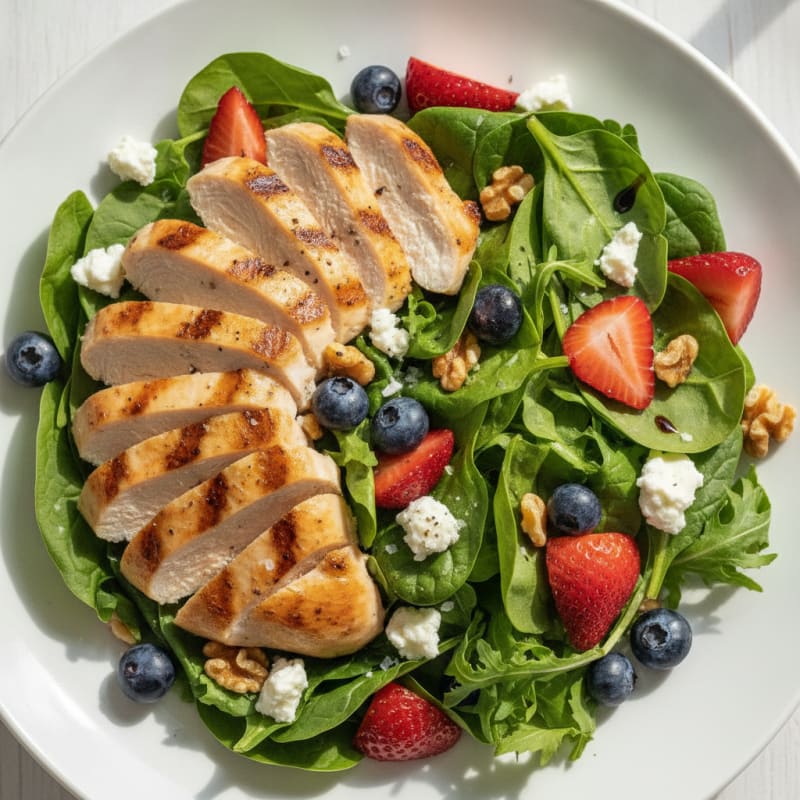 Grilled Chicken and Berry Salad
