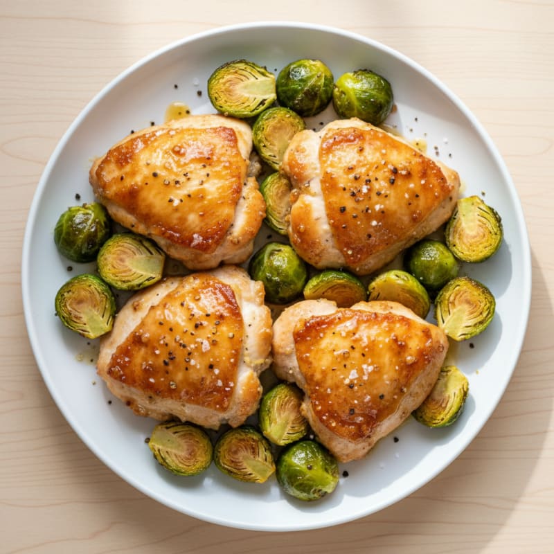 Crispy Baked Honey-Mustard Chicken Thighs