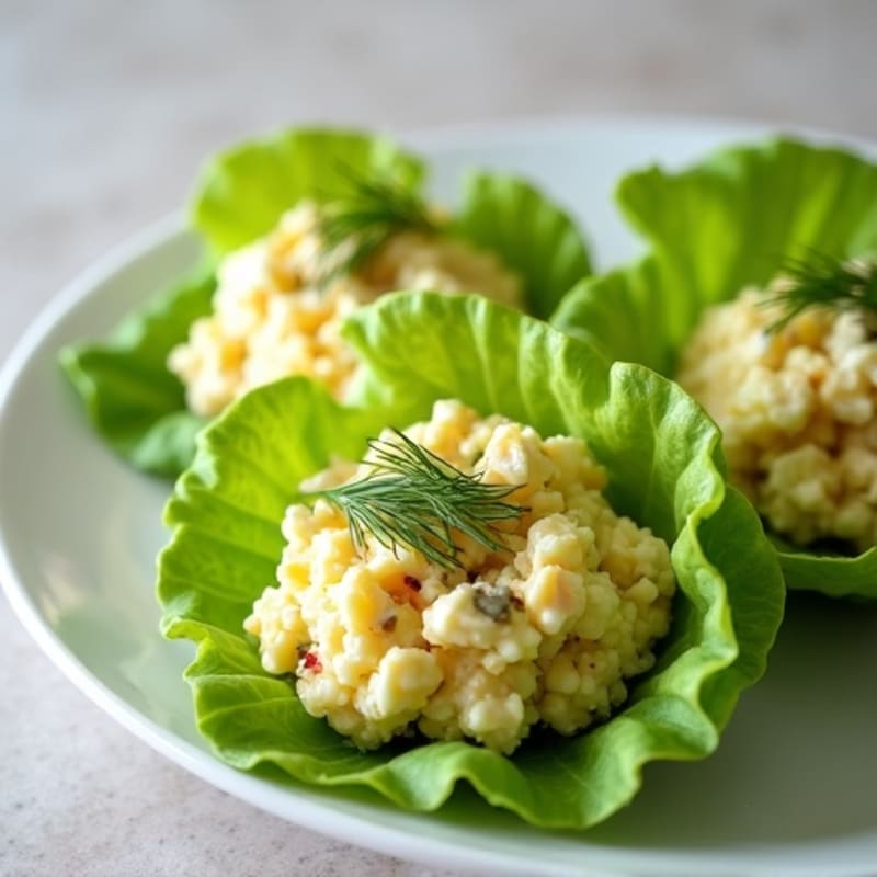 Fresh Herb Egg Salad Lettuce Wraps