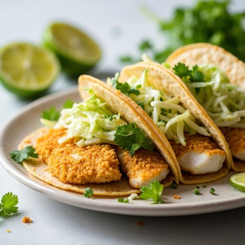 Crispy Lime-Crusted Fish Tacos