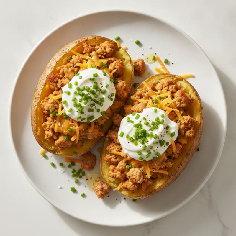 Loaded Baked Potatoes with Chives