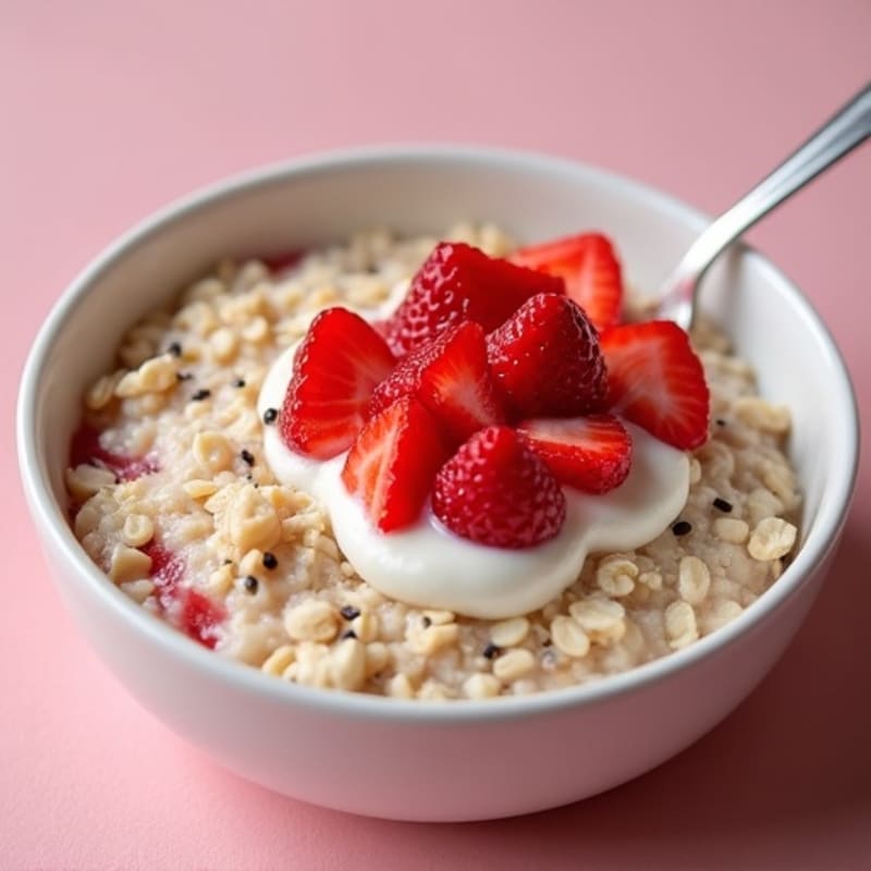 Strawberry Shortcake Overnight Oats