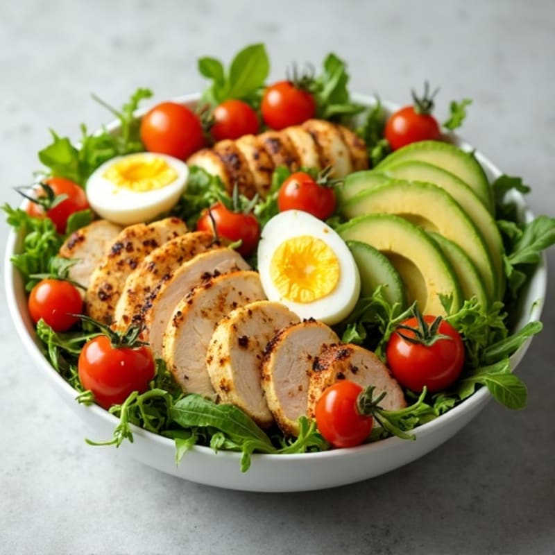 Garden Fresh Chicken Cobb Salad with Creamy Avocado