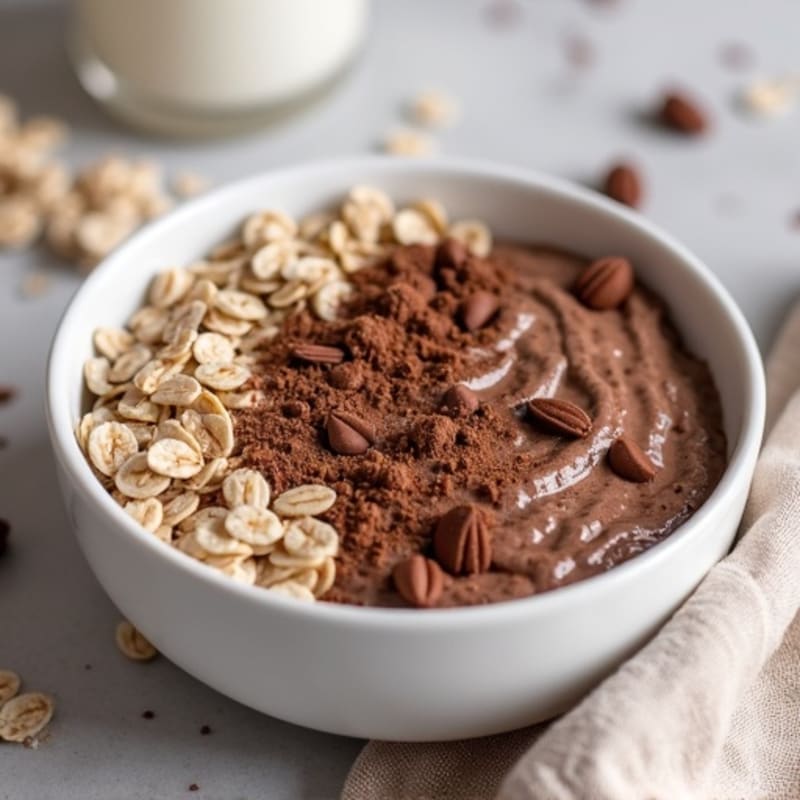 Creamy Chocolate Protein Oatmeal