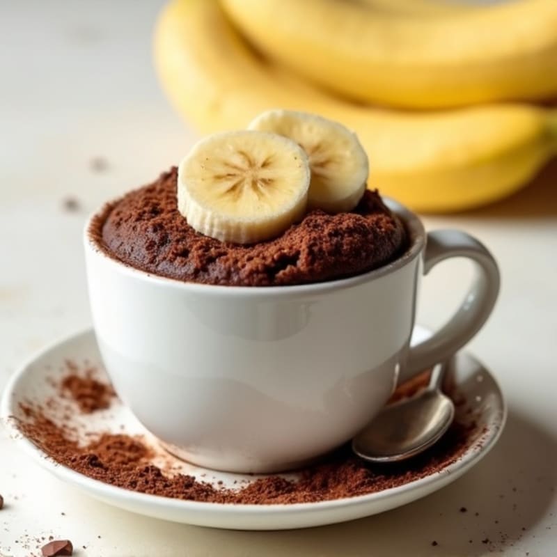 Healthy Chocolate Protein Mug Cake