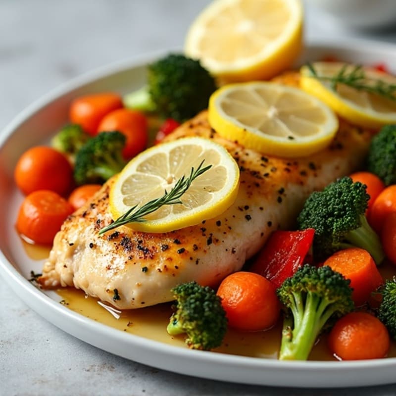 Sheet Pan Lemon Herb Chicken and Roasted Vegetables