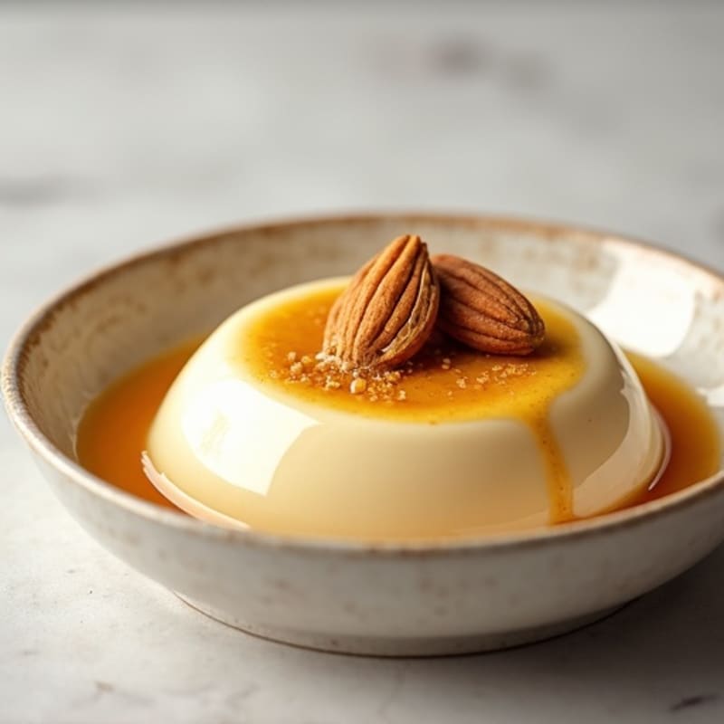 Silky Protein Custard with Almond Butter
