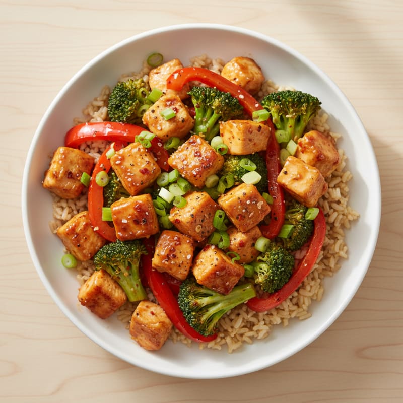 Healthy General Tso's Chicken Stir-Fry