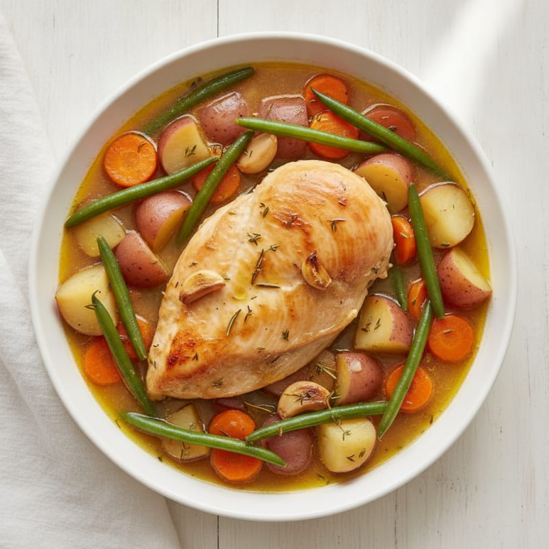 Slow Cooker Herb-Garlic Chicken
