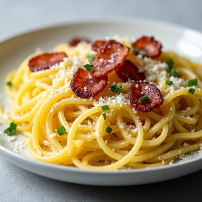 Creamy Turkey Bacon Spaghetti Squash Carbonara