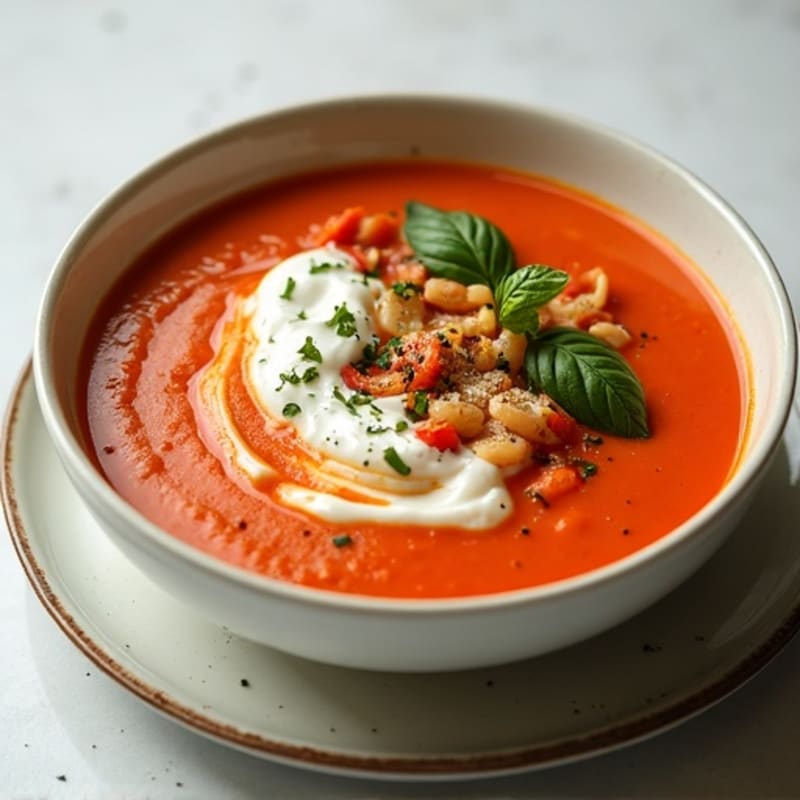 Creamy Roasted Tomato Basil Soup