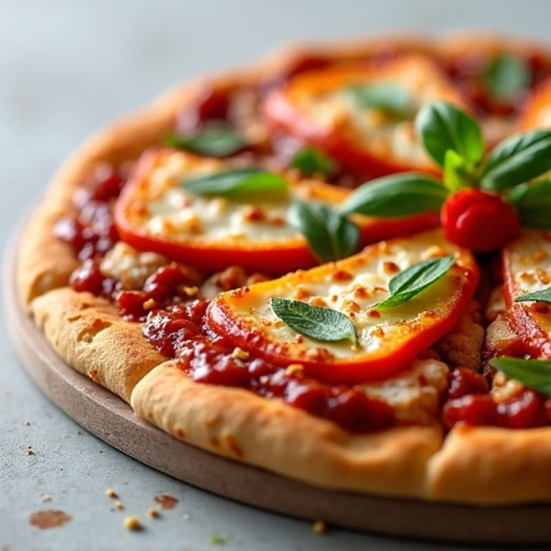 High-Protein Crispy BBQ Chicken Pizza