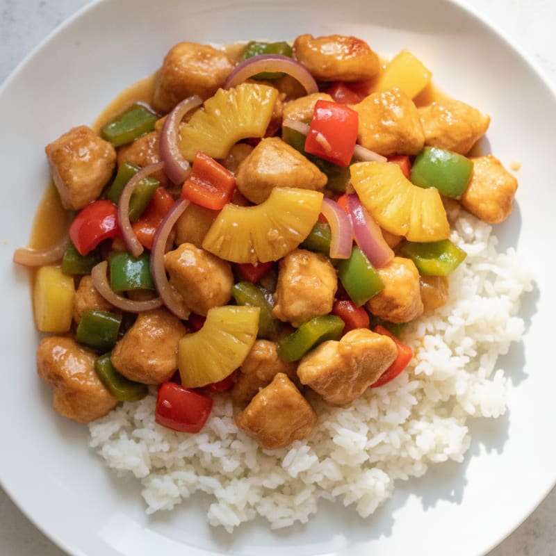 Sweet and Sour Chicken with Pineapple