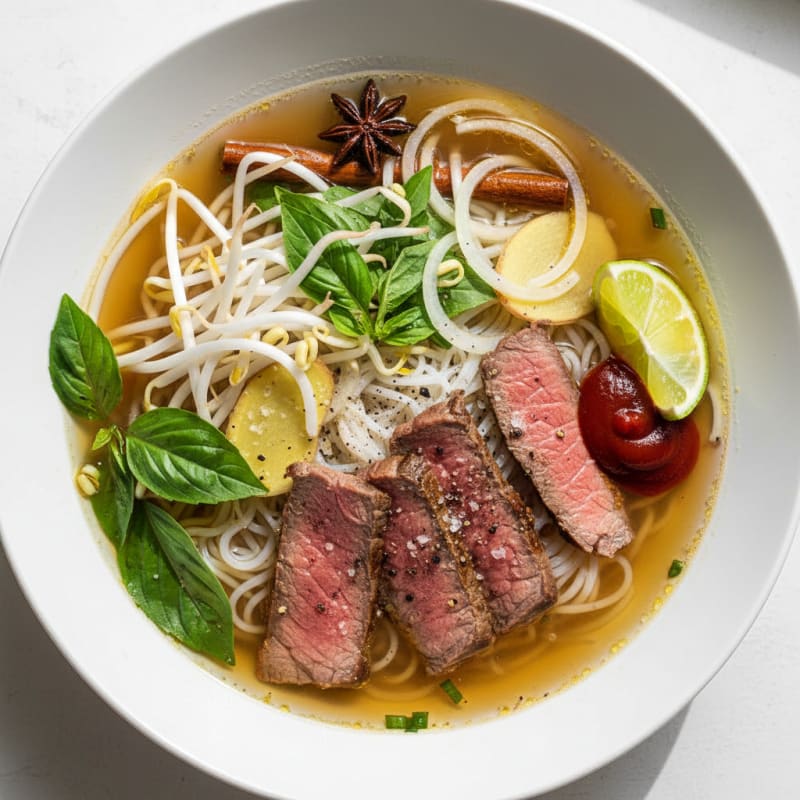 Tender Beef Pho with Aromatic Broth