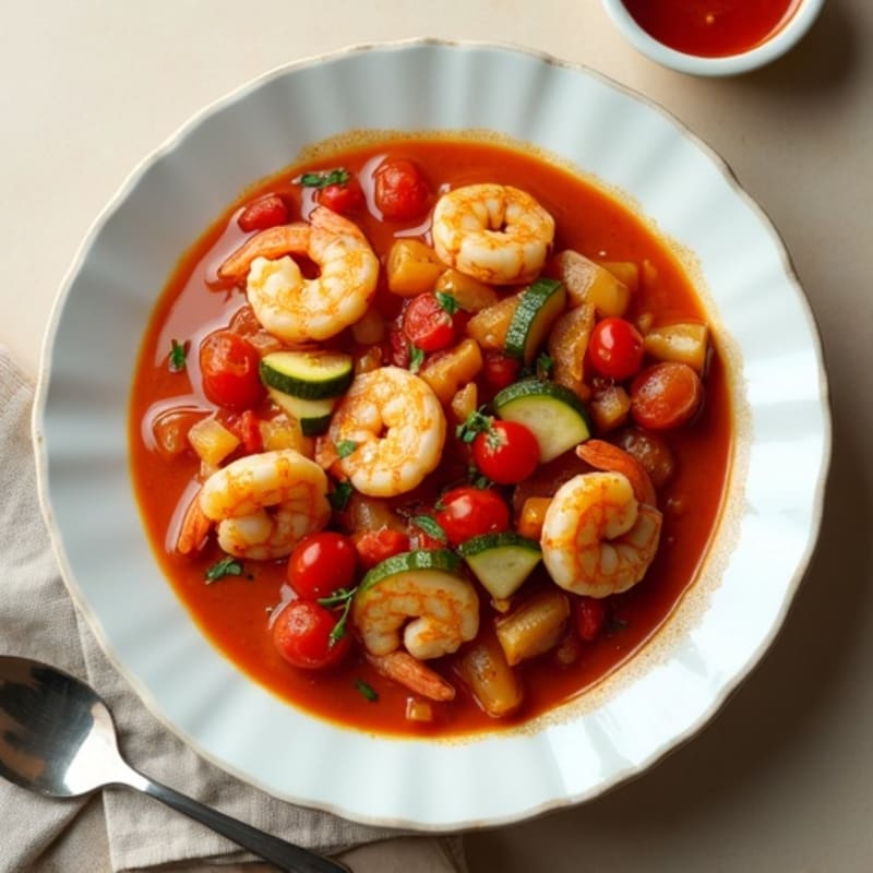 Spicy Chicken and Shrimp Hearty Vegetable Stew