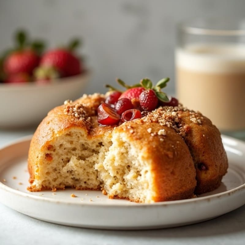 Maple-Date Protein Breakfast Cake